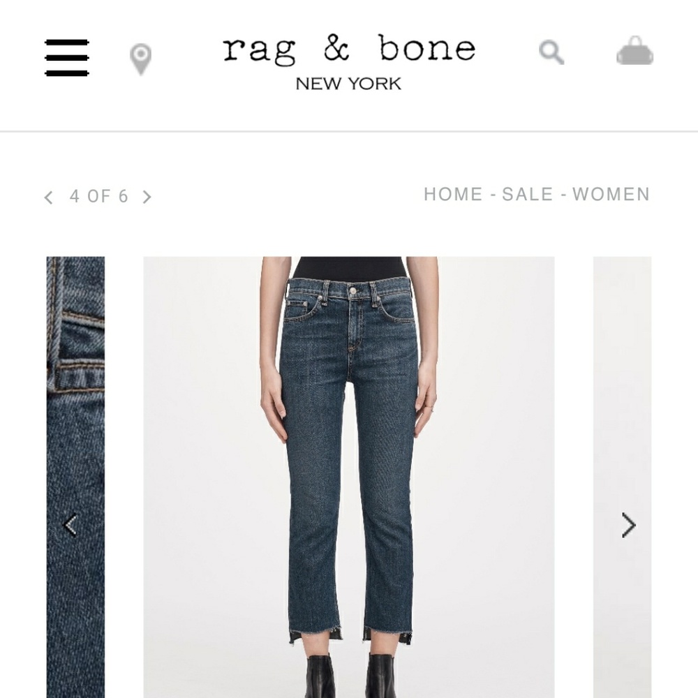 Rag & Bone 10 inch cropped